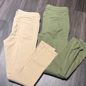 Old Navy Beige and Green Pants Set